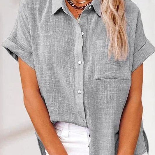 Eva™ | 快適なリネンシャツブラウス