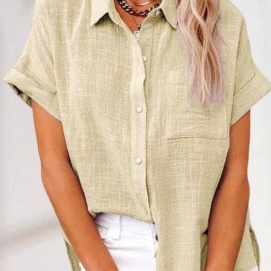 Eva™ | 快適なリネンシャツブラウス