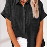 Eva™ | 快適なリネンシャツブラウス