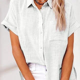 Eva™ | 快適なリネンシャツブラウス