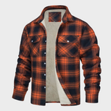 ネイト - メンズチェックシャツ、シェルパ裏地付き
