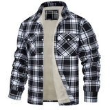 ネイト - メンズチェックシャツ、シェルパ裏地付き