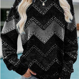 EVA – ジオメトリックカシミアスウェットシャツ