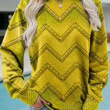 EVA – ジオメトリックカシミアスウェットシャツ