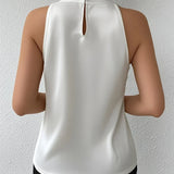 ミランダ™ | オフショルダーのエレガントなサテンブラウス