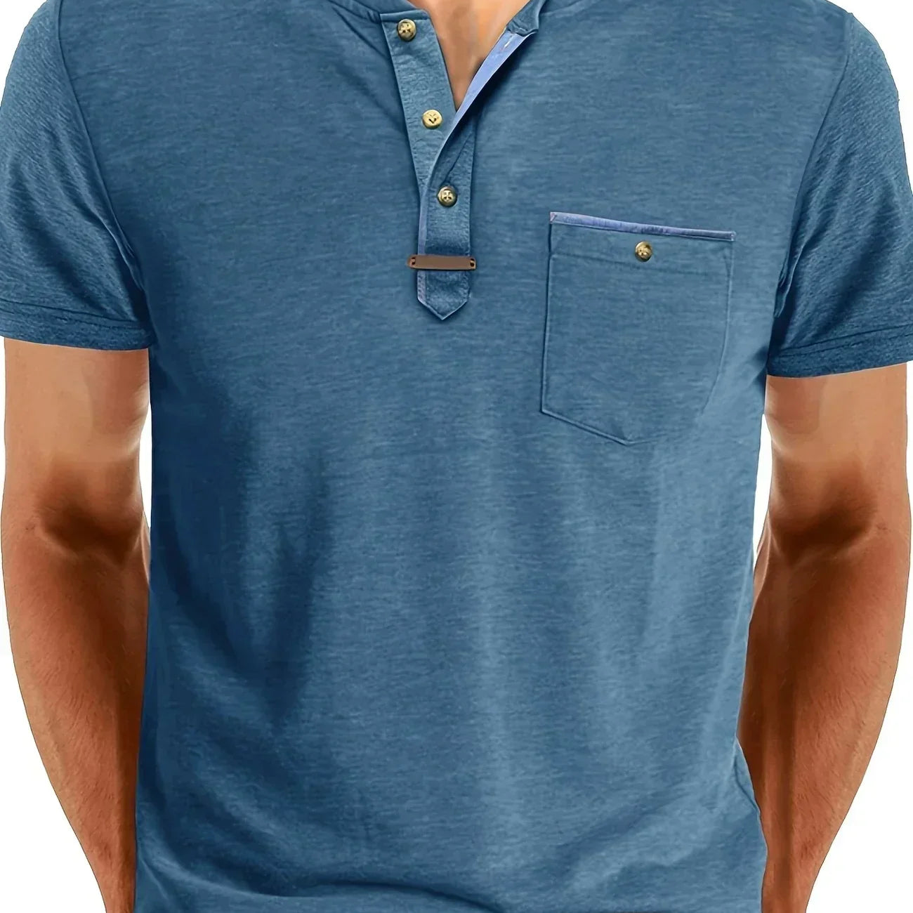 チャボール - クルーネックとポケット付きのスタイリッシュなTシャツ