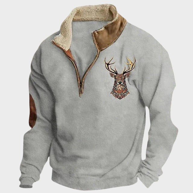 カルロス - 鹿のデザインのスウェットシャツ