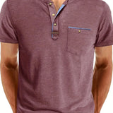 チャボール - クルーネックとポケット付きのスタイリッシュなTシャツ