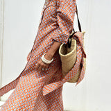 Anneloes™ | エレガントなチェック柄シャツワンピース