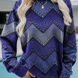 EVA – ジオメトリックカシミアスウェットシャツ