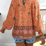 アリヤ - 花柄のエレガントなブラウス