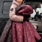 アンバー | エレガントなキルティングダウンジャケット（フード付き）