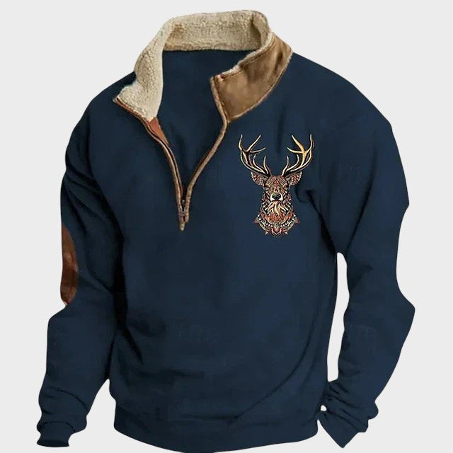 カルロス - 鹿のデザインのスウェットシャツ