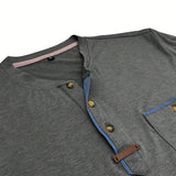 チャボール - クルーネックとポケット付きのスタイリッシュなTシャツ