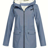 WindLux - フード付きジップアップスウェットシャツ