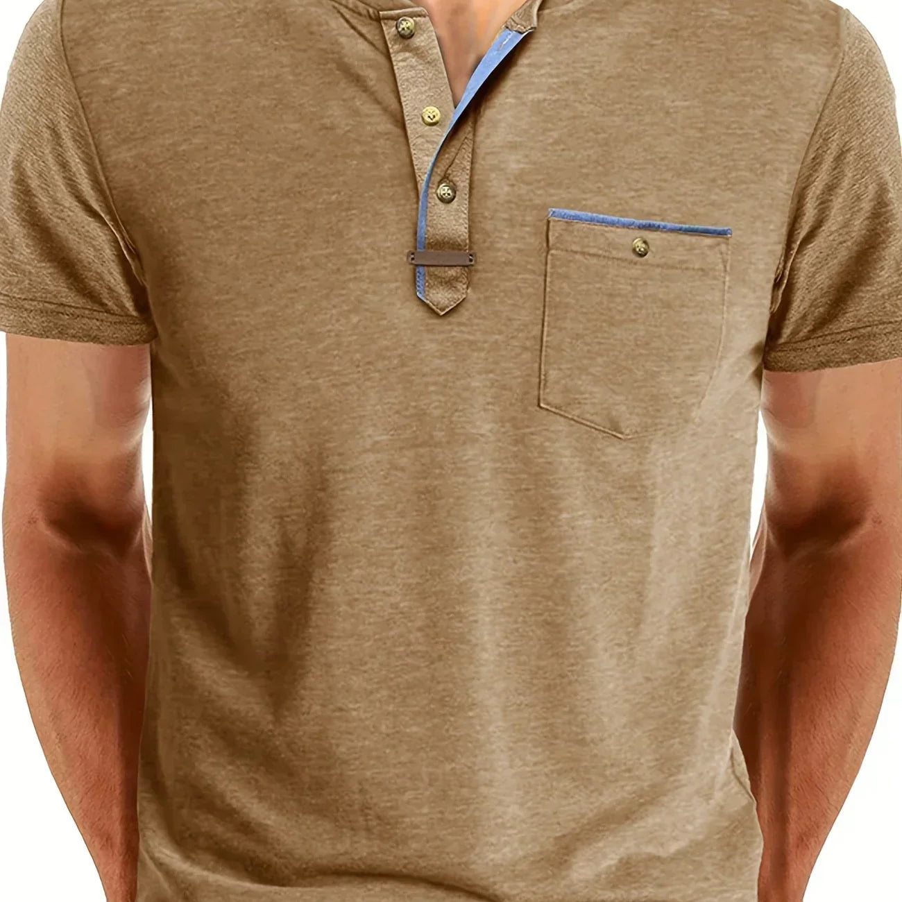 チャボール - クルーネックとポケット付きのスタイリッシュなTシャツ