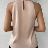 ミランダ™ | オフショルダーのエレガントなサテンブラウス