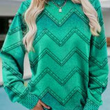 EVA – ジオメトリックカシミアスウェットシャツ