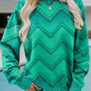 EVA – ジオメトリックカシミアスウェットシャツ