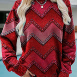 EVA – ジオメトリックカシミアスウェットシャツ