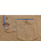 チャボール - クルーネックとポケット付きのスタイリッシュなTシャツ