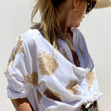 シモーネ™ | イビザスタイルのシックなブラウス