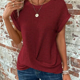 エリス™ | ラウンドネックエレガントブラウス