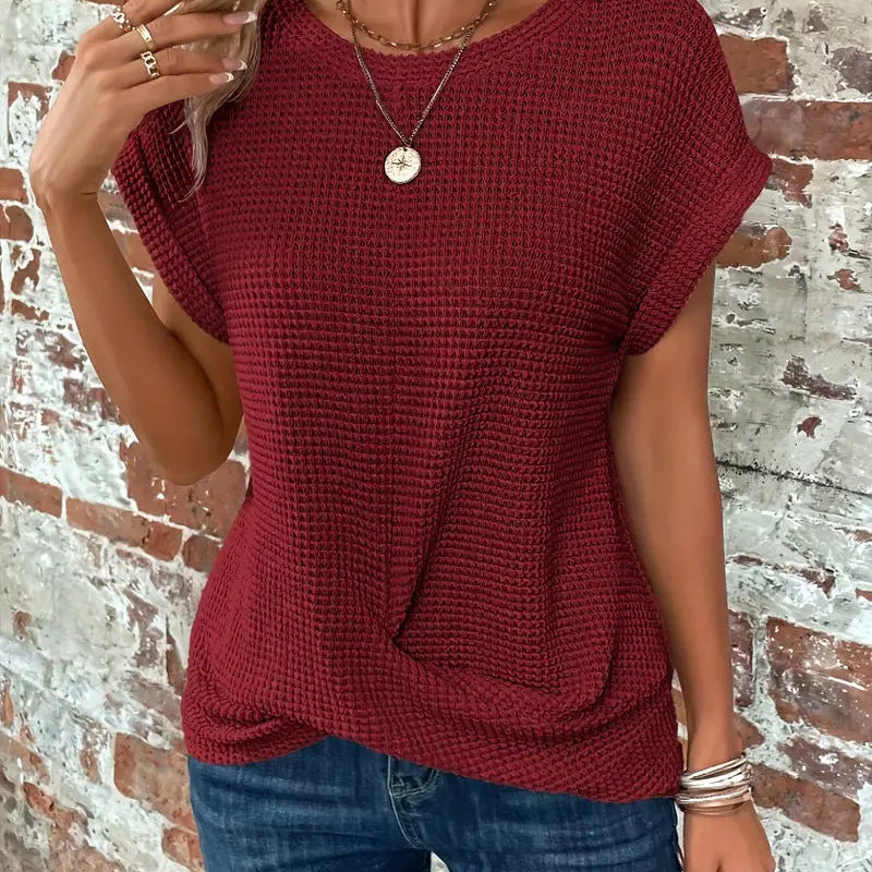 エリス™ | ラウンドネックエレガントブラウス