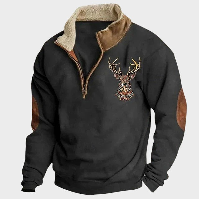 カルロス - 鹿のデザインのスウェットシャツ